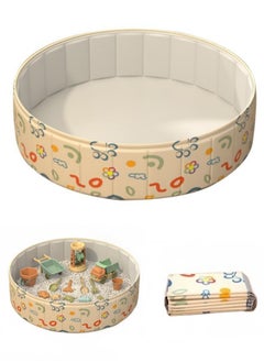 XICEN Kids Ball Pit 40 inch Foldable Play Ball Pool Portable Sandbox Summer Indoors Outdoors Activity Center  - Image 1