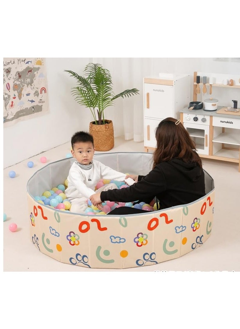 XICEN - Kids Ball Pit 40 inch Foldable Play Ball Pool Portable Sandbox Summer Indoors Outdoors Activity Center - Image 1