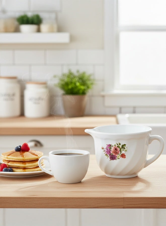 TIMMY Opal Dinner Set 58 Pieces, Premium Opalware, Design 6923 - Image 4