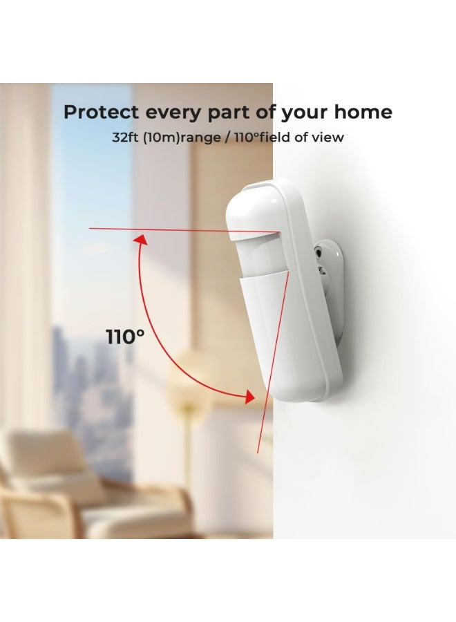 WALALLA Touch Screen Alarm System for Whole House Security, WiFi Wireless Home Alarm 20 Piece Kit with Siren, PIR Motion Sensor, Remote Controls, Window/Door Sensor,Support SMS Push - Image 5