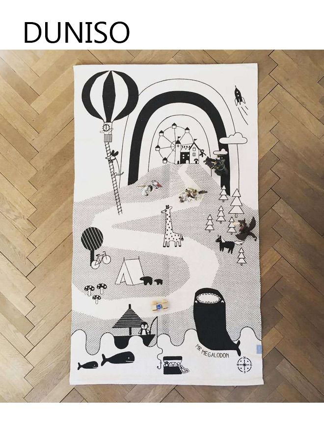 DUNISO Baby Play Pad Crawling Mat Tummy Time Infant Play Mat Baby Blanket Mat Rug for Kids Children Toddlers Bedroom 150*90cm - Image 1