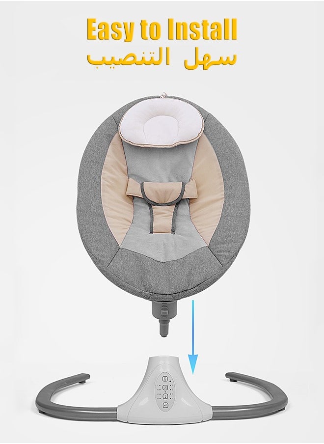 Mi VAZA - Multifunctional Baby Rocker With Remote - Baby Rocking Chair - Infant Swing - Baby Rocker - With Mosquito Net - Bluetooth Play Music - Timed Swing - Baby Cot - Image 1