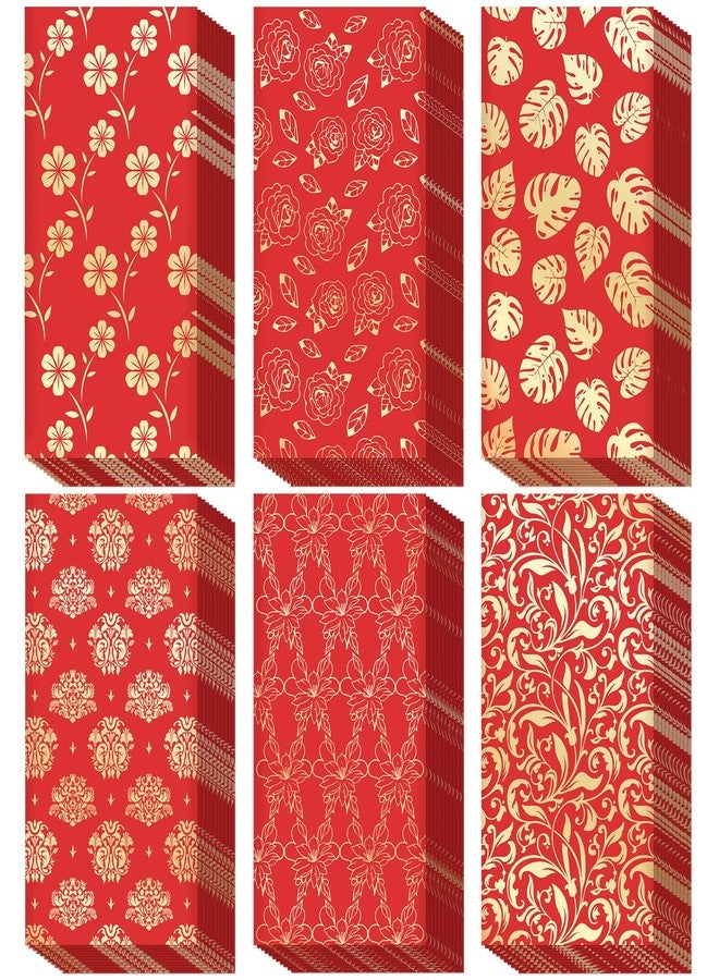 BINBE 66Pcs Chinese New Year Red Envelopes Hong Bao Paper Red Envelopes Chinese Gift Money Envelopes 6 Design Red Pocket Envelopes for Lunar Year Spring Festival Birthday Wedding Party - Image 1