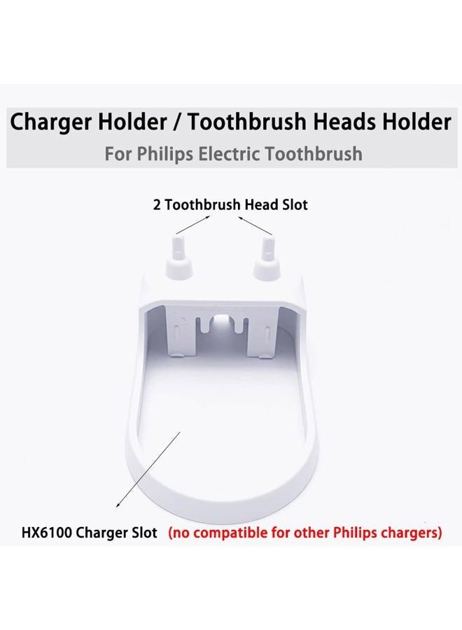 CMWWYFC Charger Holder Toothbrush Heads Holder Compatible with Philips Sonicare Electric Toothbrush,HX6100 Charger Stand Toothbrush Heads Holder for Philips Sonicare HX6000 / HX8000 / HX9000 Series - Image 2
