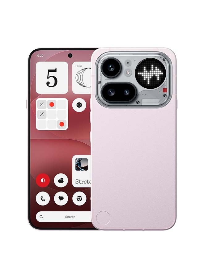 نوثينج هاتف آيفون 4a برو ثنائي الشريحة، يدعم شبكة الجيل الخامس، لون وردي، ذاكرة وصول عشوائي 12 جيجابايت، سعة تخزين 256 جيجابايت، مع باقة - إصدار الشرق الأوسط - Image 2