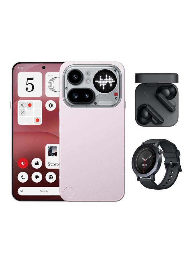 Nothing Phone 4a Pro 5G Dual SIM Pink 12GB RAM 256GB With CMF Buds 2 and CMF Watch 3 Pro - Middle East Version