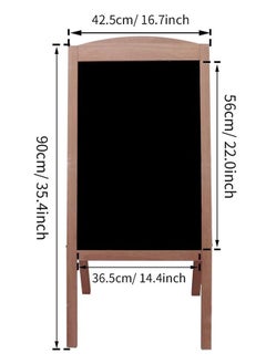 Generic Magnetic Chalkboard A Frame Blackboard Sandwich Board Pavement Sign Standing Chalkboard Sign for Business Restaurant Wedding  - Image 3