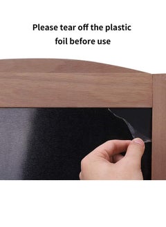 Generic Magnetic Chalkboard A Frame Blackboard Sandwich Board Pavement Sign Standing Chalkboard Sign for Business Restaurant Wedding  - Image 5