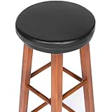 Shinnwa Shinnwa Bar Stool Cushion Round Foam Padded Seat Cushions Waterproof Leather Bar Stool Covers with Elastic and Non Slip  - Image 1
