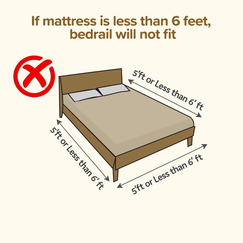 Luvlap حاجز سرير الأطفال المريح من لوفلاب (6 قدم × 2.3 قدم)، 180 سم × 72 سم، حواجز سرير لسلامة الأطفال والرضع، محمول، قابل للتعديل، حاجز سرير من جانب واحد، عبوة من 1، أخضر - Image 4