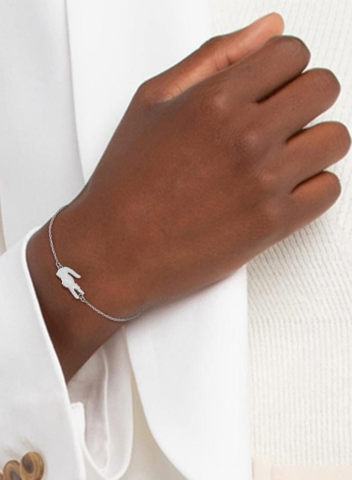 LACOSTE Lacoste CROCODILE Women's Bracelet - Silver  - Image 3