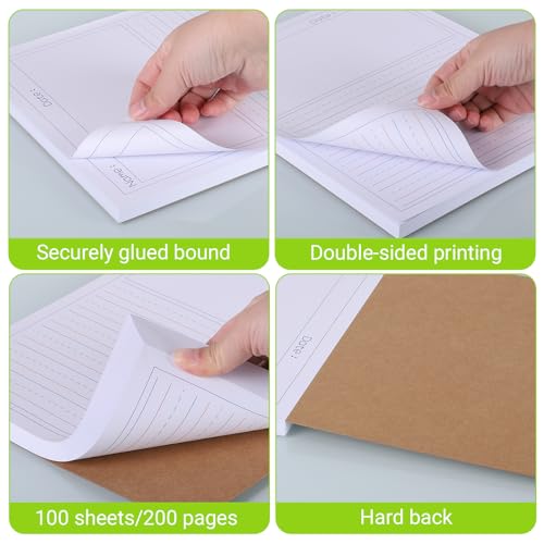 zmybcpack 2 Pack Write Beginner Paper for Kids, 8.5"x11" Story Writing Paper for Kids to Write Story, Primary Composition Notepad(100 Sheets Each, Double-Sided Printing) - Image 4