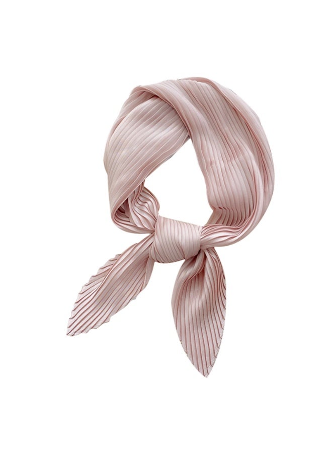 Women Scarf, Pleated Rhombus Head Scarf Wraps Scarves Neckerchief Bandana - Image 4