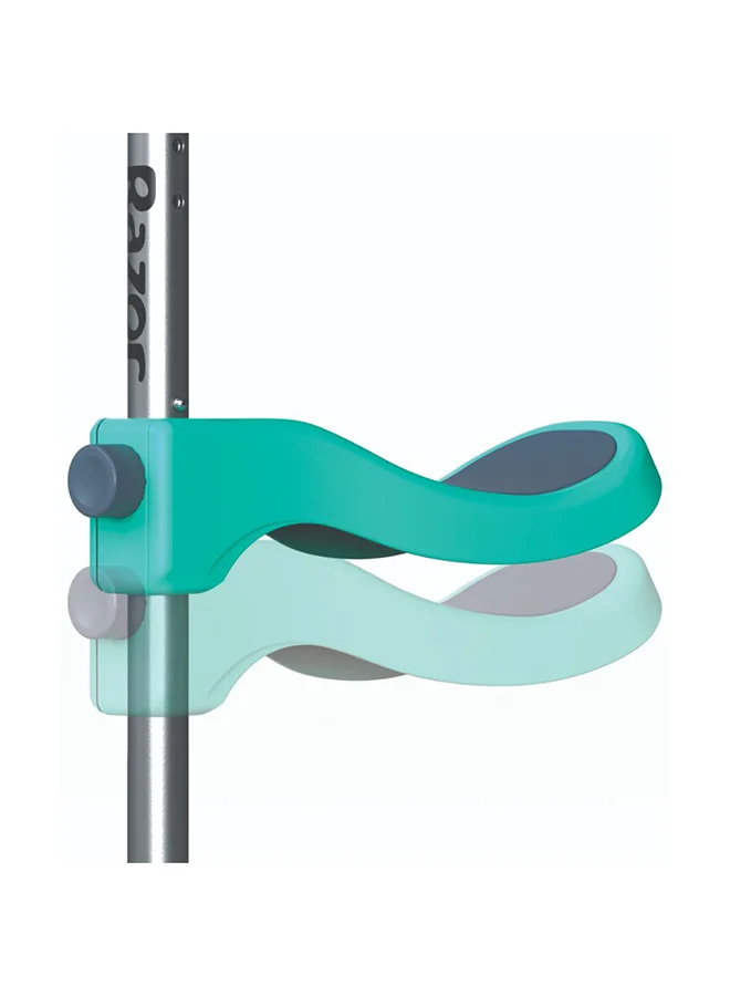 ريزر Razor Rollie DLX, 3-Wheel Scooter for Younger Children, Seated and Stand-Up Riding Options, Light Up Wheels, For Ages 2 1/2-4, Adjustable handlebars, Kick Scooter, Teal