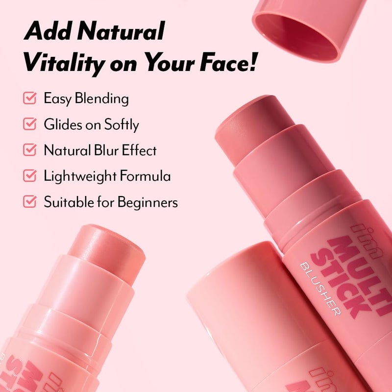 I'M MEME Blusher - I'm Multi Stick 001 Rose | Easy Blendable Cream Blush for Natural Look, Multi Blush Stick for Cheek Tint, Face Contour Makeup, and Face Blush, Suitable for Beginners and All Ages - Image 5