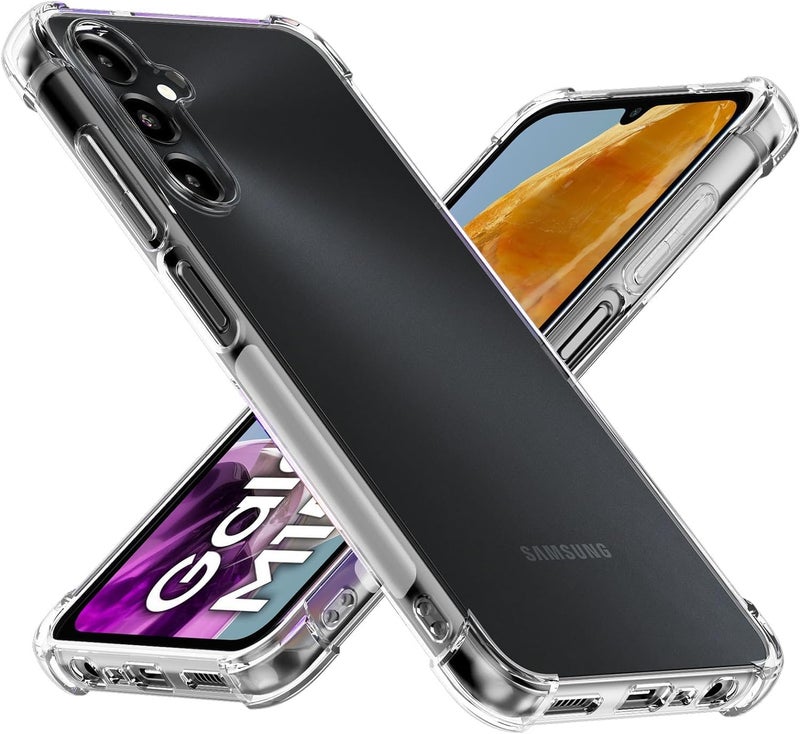 Realcase غطاء خلفي سيليكون لجهاز سامسونج M15 5G، مقاوم للخدوش، شفاف، واقي للصدمات، غطاء خلفي لجهاز سامسونج جالاكسي M15 5G - Image 1