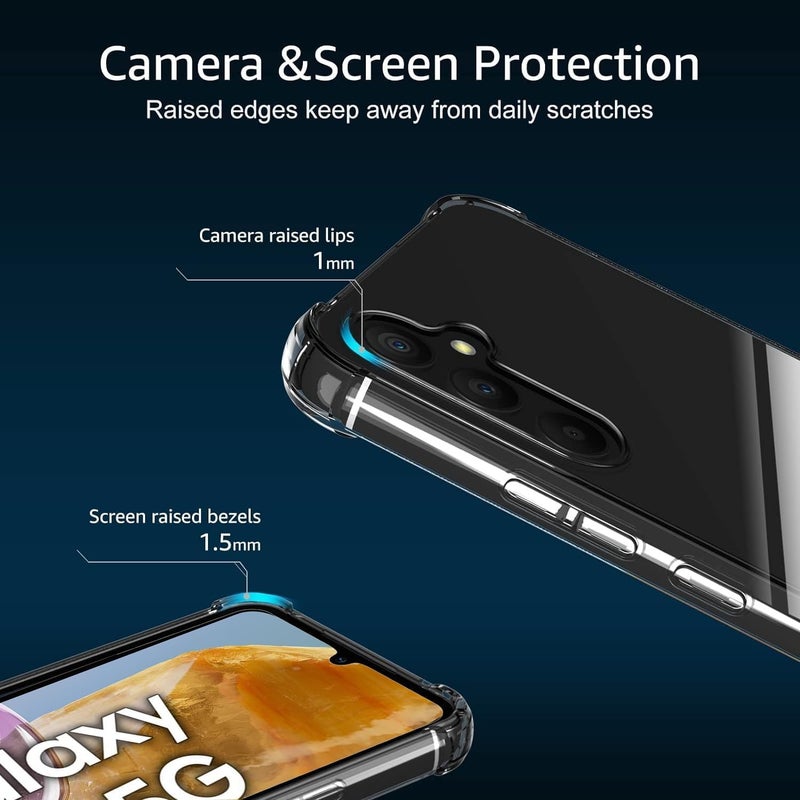 Realcase غطاء خلفي سيليكون لجهاز سامسونج M15 5G، مقاوم للخدوش، شفاف، واقي للصدمات، غطاء خلفي لجهاز سامسونج جالاكسي M15 5G - Image 2