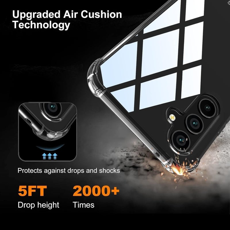 Realcase غطاء خلفي سيليكون لجهاز سامسونج M15 5G، مقاوم للخدوش، شفاف، واقي للصدمات، غطاء خلفي لجهاز سامسونج جالاكسي M15 5G - Image 3