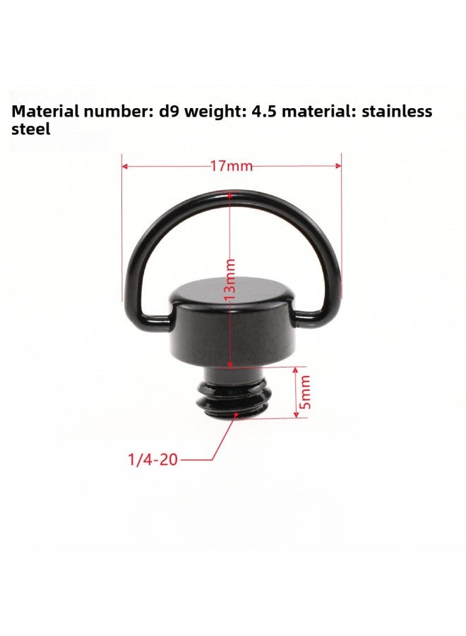 Generic Camera Shoulder Strap Screw Pan/tilt Stainless Steel Inch 1/4 Screw Strap Ring Screw Tripod Accessories Photography-Body Color:D9B  - Image 1