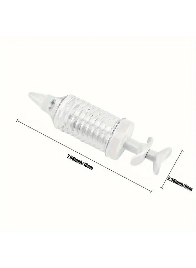 White Plastic Dessert Decoration Kit With 8 Spray Nozzle For Cake Cupcake Piping Cookie Making Baking Tools Kitchen Gadgets Decorating Accessories - Image 3