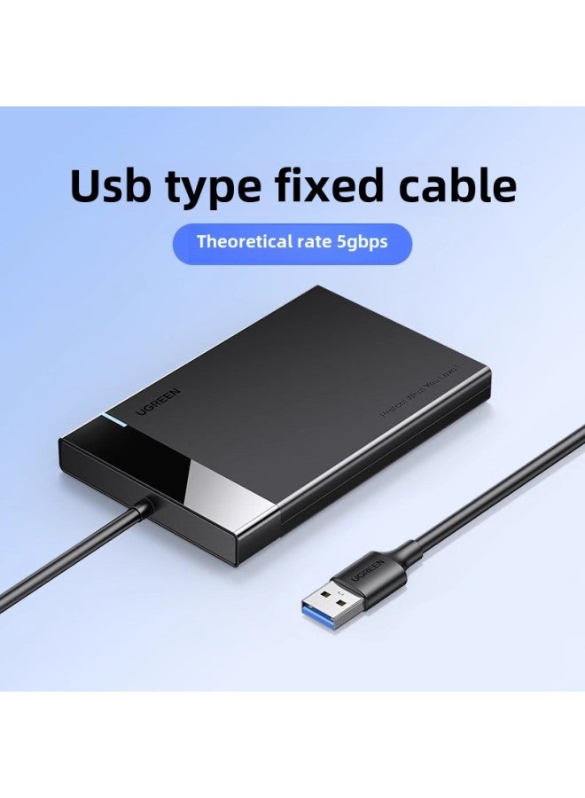 صندوق القرص الصلب المحمول Green Union مقاس 2.5/3.5 بوصة، كمبيوتر محمول ذو حالة صلبة Sata إلى قارئ قرص صلب خارجي USB - اللون: 【طراز USB 2.5 بوصة】 5 جيجابت في الثانية - ثابت مع كابل مدمج - Image 1