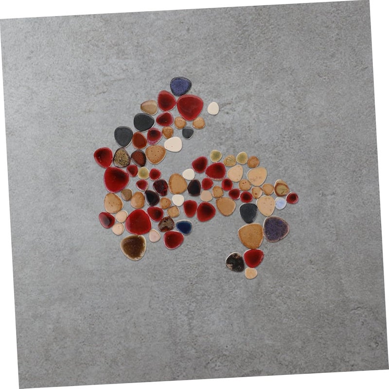 1set Irregular Tiles for Crafts Ceramic Pebble Shapes for Home Decor Versatile for Walls and Floors Unique Textured Design for Creative Projects - Image 5