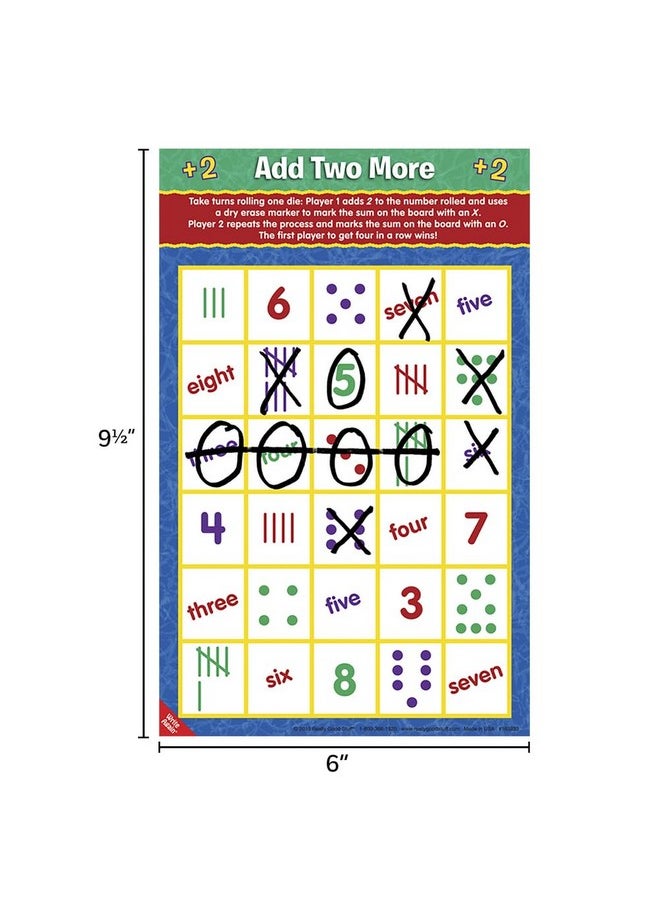 Really Good Stuff Really Good Stuff Math Mats Dice Games ? 12 Mats  - Image 2