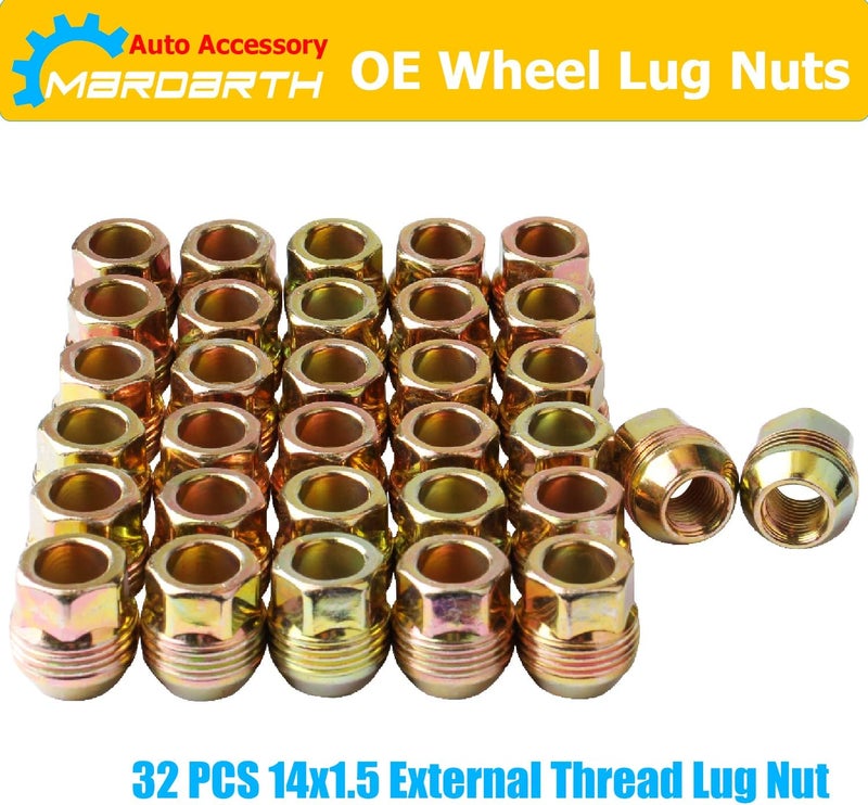 Mardarth Set of 32 OEM Factory Wheel Lug Nuts 14mmx1.5 for Silverado Sierra 2500HD 3500HD - Image 2