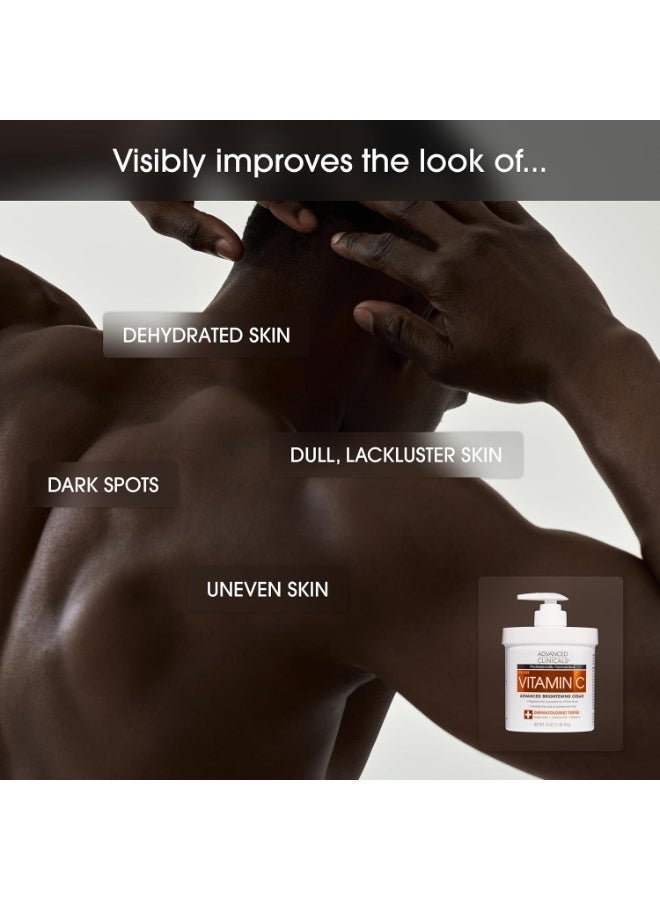 Advanced Clinicals, Vitamin C, Advanced Brightening Cream, 16 oz (454 g) - Image 5