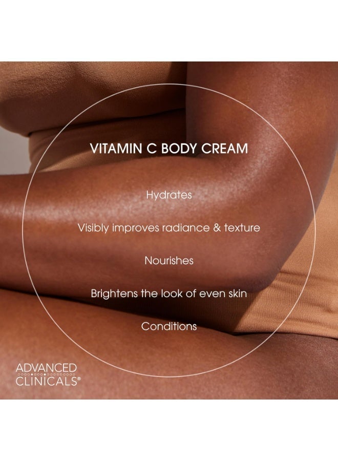 Advanced Clinicals, Vitamin C, Advanced Brightening Cream, 16 oz (454 g) - Image 3