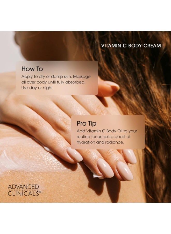 Advanced Clinicals, Vitamin C, Advanced Brightening Cream, 16 oz (454 g) - Image 2