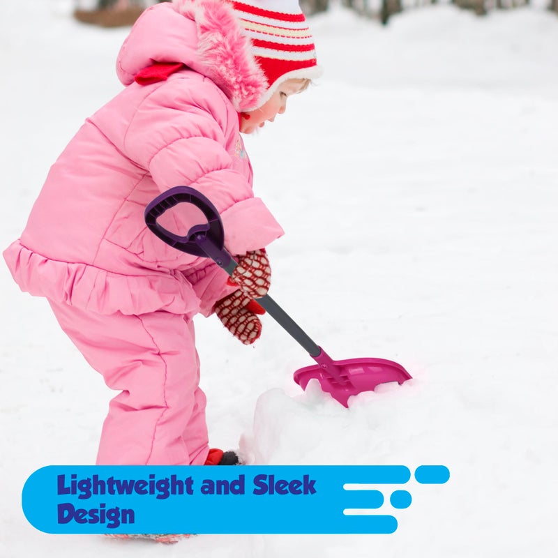 Slippery Racer Kids Outdoor Snow Shovel 27 inch (Green/Blue) - Image 4