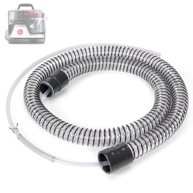 Kuflant Flexible Extension Hose Attachment Compatible with Hoover CleanSlate Portable Machine FH14000, FH14000V, BH14000V, FH14010, FH14020, FH14050, BH14010V, 54 Inch Carpet Cleaner Tube Replacement Parts - Image 1