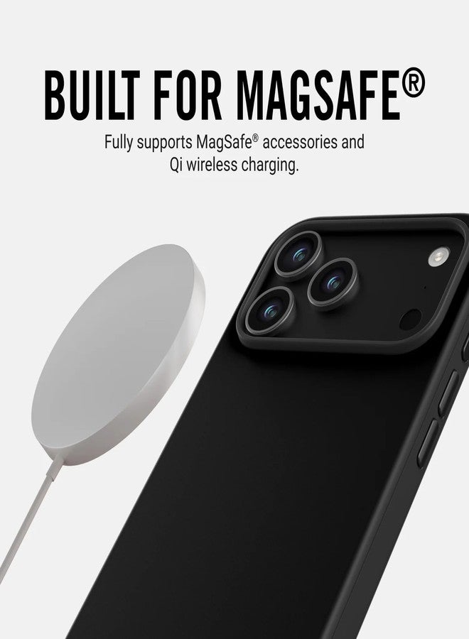 ذا ريدج جراب Ridge متوافق مع iPhone 17 PRO MAX - متوافق مع MAGSAFE والشحن اللاسلكي، وأزرار تحكم من الألومنيوم، وهيكل مزدوج الطبقات، ومصد TPU مع حماية من السقوط (أسود غير لامع) - Image 3