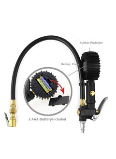 RATSAW Tyre Inflator Digital Tire Inflator with Tire Pressure Gauge 250 PSI Air Chuck and Compressor Accessories Heavy Duty with Rubber Hose and Quick Connect Coupler for Car Truck Motorcycle  - Image 4