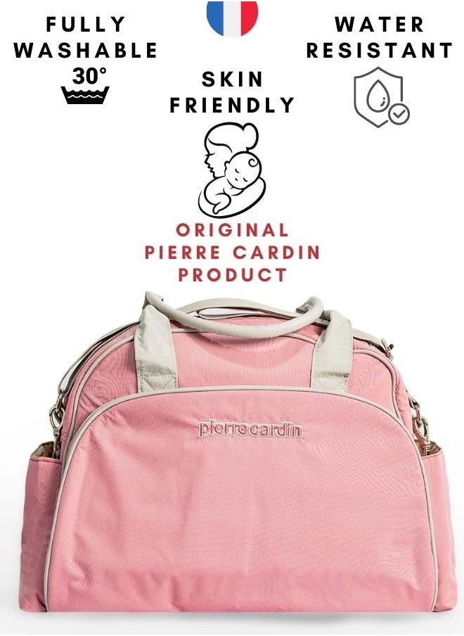 Diaper Bag Set of 5 With Changing Mat Bottle Warmer and Waterproof Compartment For Wet and Grubby Stuff Fully Washable and Skin Friendly Material