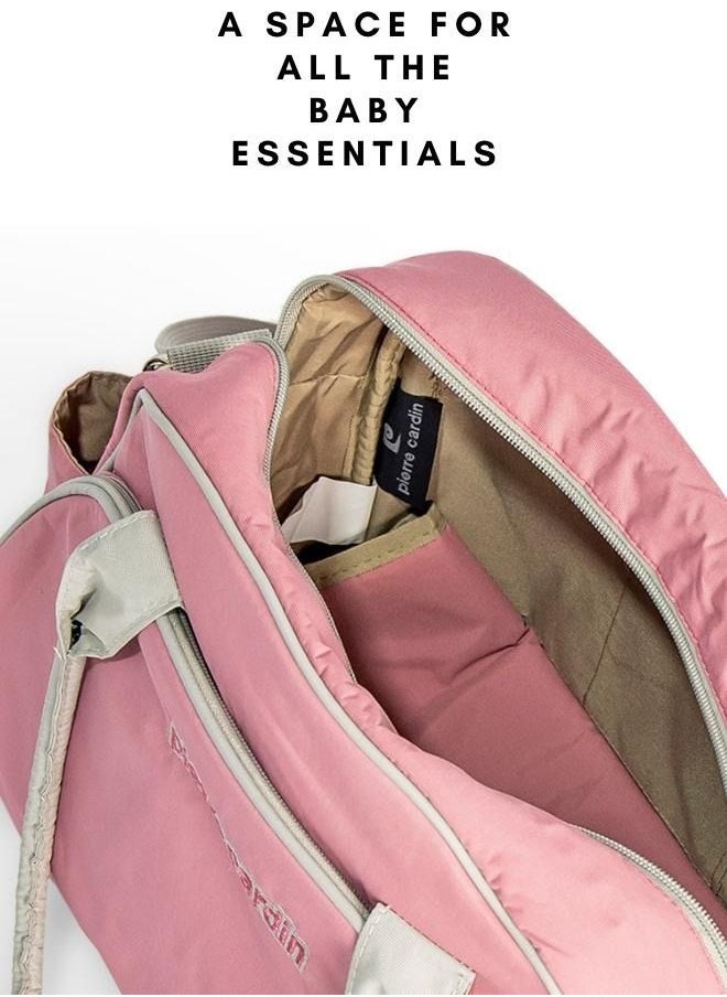 Diaper Bag Set of 5 With Changing Mat Bottle Warmer and Waterproof Compartment For Wet and Grubby Stuff Fully Washable and Skin Friendly Material