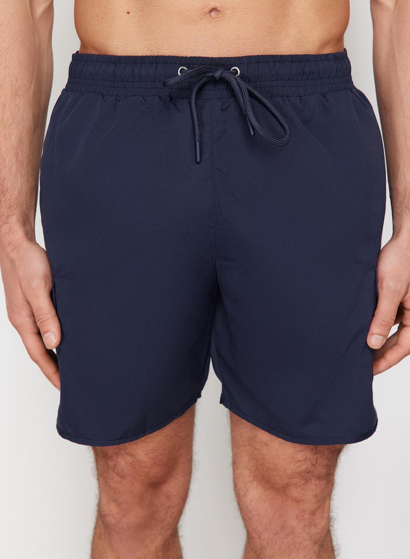 trendyol Navy Blue Standard Size Swim Shorts with Cargo Pocket - Image 5