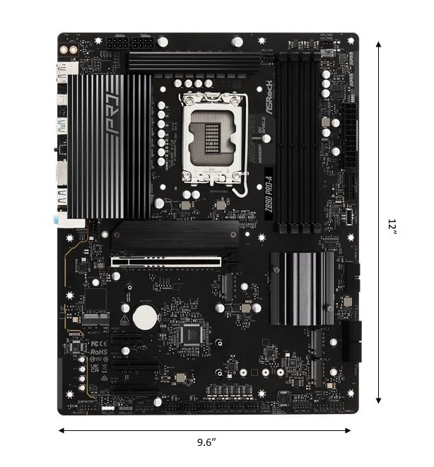 ASRock Z890 Pro-A Motherboard Intel Core Ultra LGA1851 RL-ILM DDR5 8666 MHz 256 GB ATX Motherboard PCIe 5.0 - Image 3
