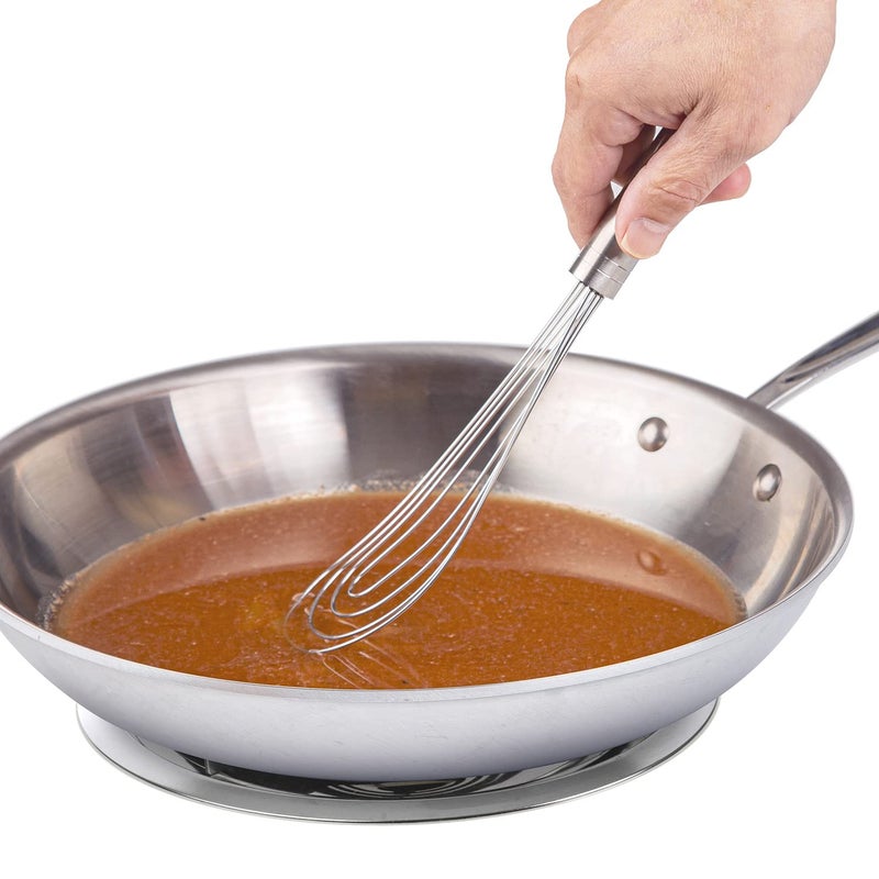 PrepWorks 10 Inch Fat Whisk - Stainless Steel Whisk for Mixing, Beating, and Stirring Sauces, Batter, and More - Image 2