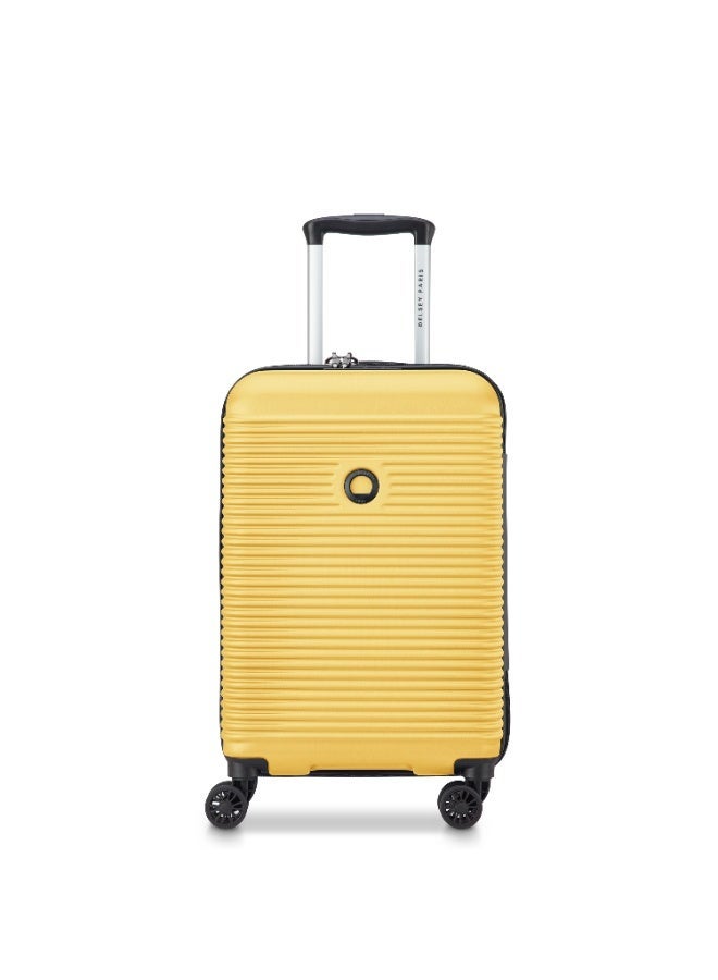 DELSEY Freestyle Hardcase Expendable Double wheel Trolley Cabin Suitcase 55cm Yellow - Image 1