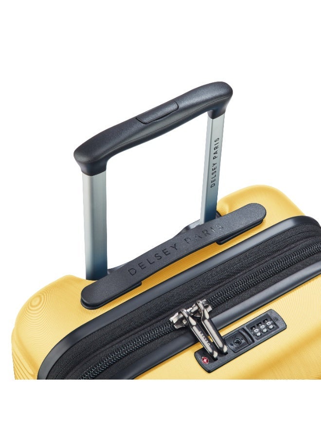 DELSEY Freestyle Hardcase Expendable Double wheel Trolley Cabin Suitcase 55cm Yellow - Image 4