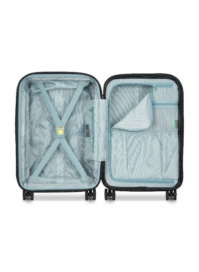 DELSEY Freestyle Hardcase Expendable Double wheel Trolley Cabin Suitcase 55cm Yellow - Image 2