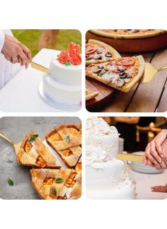 GUDOO Wedding Cake Knife and Server Set, Cake Cutting Set for Wedding, Stainless Steel Cake Knife Suitable for Weddings, Cake Serving Set for Cake, Cheese, Pie, Pizza  - Image 2