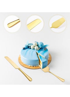 GUDOO Wedding Cake Knife and Server Set, Cake Cutting Set for Wedding, Stainless Steel Cake Knife Suitable for Weddings, Cake Serving Set for Cake, Cheese, Pie, Pizza  - Image 3
