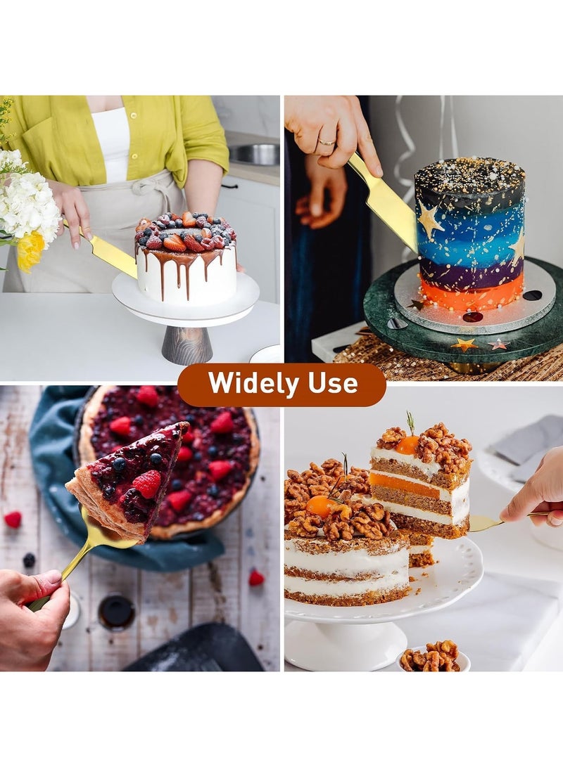 GUDOO Wedding Cake Knife and Server Set, Cake Cutting Set for Wedding, Stainless Steel Cake Knife Suitable for Weddings, Cake Serving Set for Cake, Cheese, Pie, Pizza - Image 5