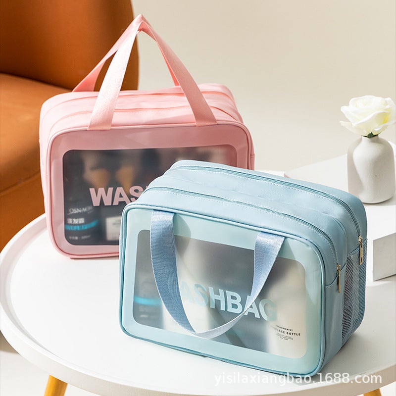 Dry And Wet Separation Cosmetic Bag Waterproof Large Capacity Travel Portable Wash Bag Portable Bath Fitness Storage Bag - Image 2