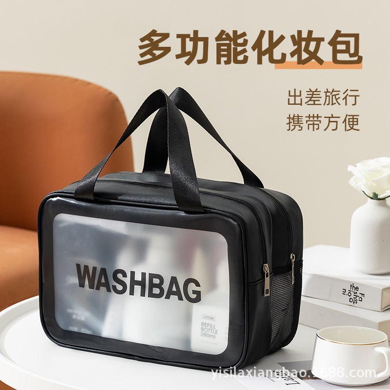 Dry And Wet Separation Cosmetic Bag Waterproof Large Capacity Travel Portable Wash Bag Portable Bath Fitness Storage Bag - Image 4