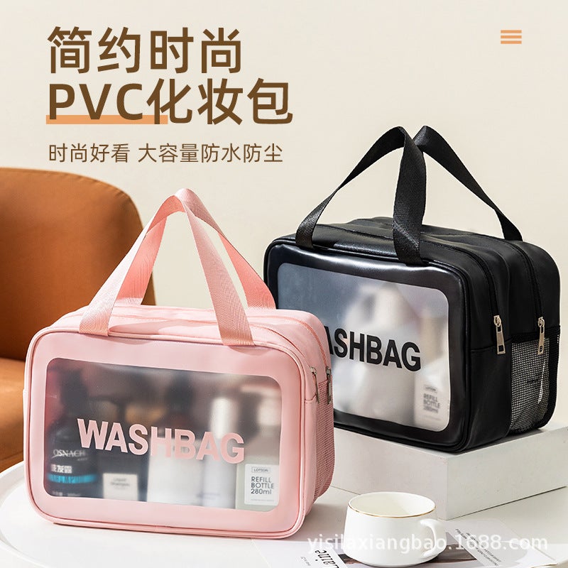 Dry And Wet Separation Cosmetic Bag Waterproof Large Capacity Travel Portable Wash Bag Portable Bath Fitness Storage Bag - Image 3