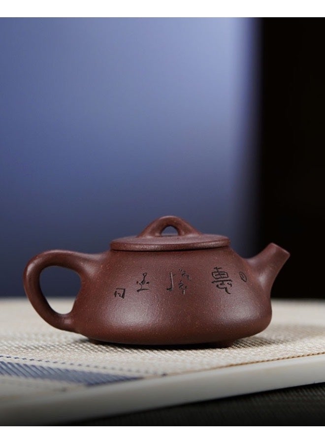 Lesha Mini Handheld Edition Premium Yixing Clay Teapot, China Real Handmade Teapot 2.71 oz, Infused Brewing Kung Fu Tea Maker - Image 3